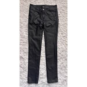L.O.W.L.A. Women’s Sz. 7 Black Shapewear Faux Leather Pants. Exc. Condition